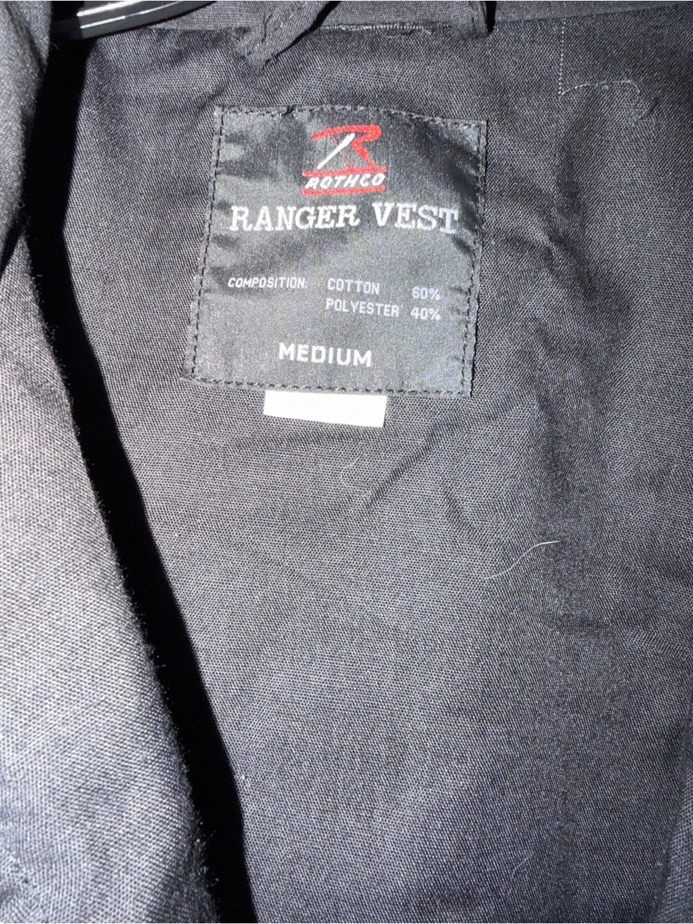Rothco Black Ranger Utility Vest - Picture 2 of 3